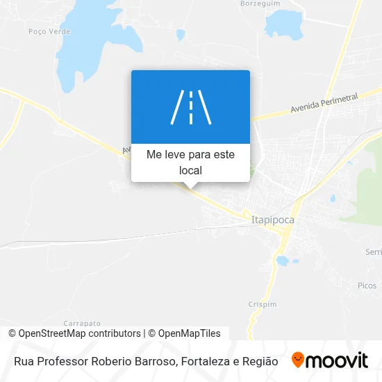 Rua Professor Roberio Barroso mapa