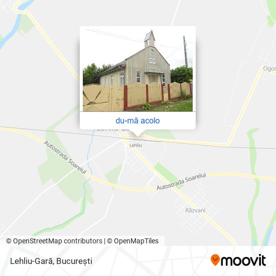 Hartă Lehliu-Gară
