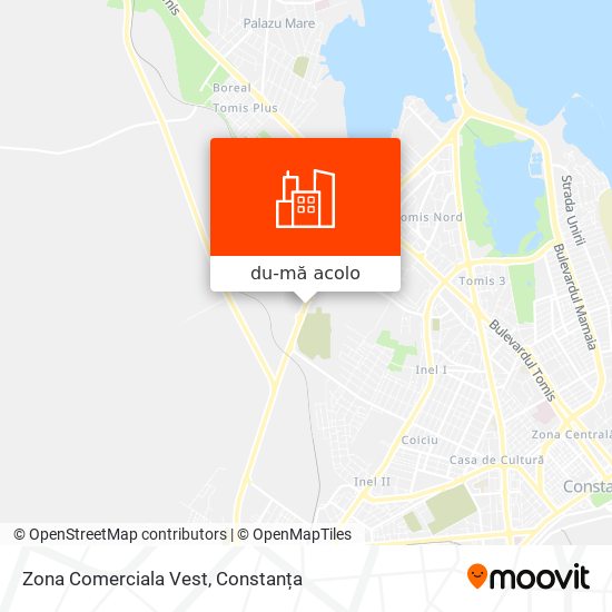 Hartă Zona Comerciala Vest