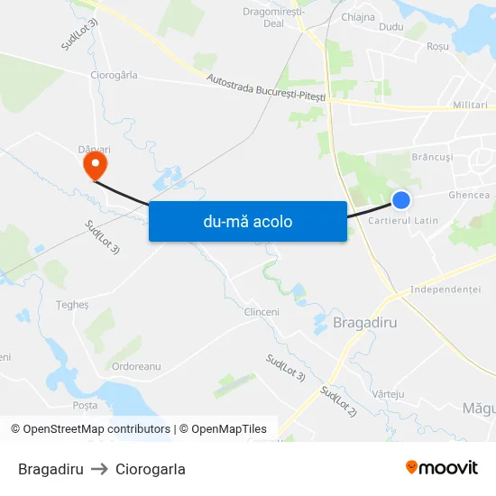 Harta de Bragadiru către Ciorogarla