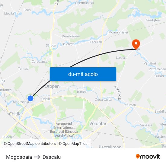 Harta de Mogosoaia către Dascalu