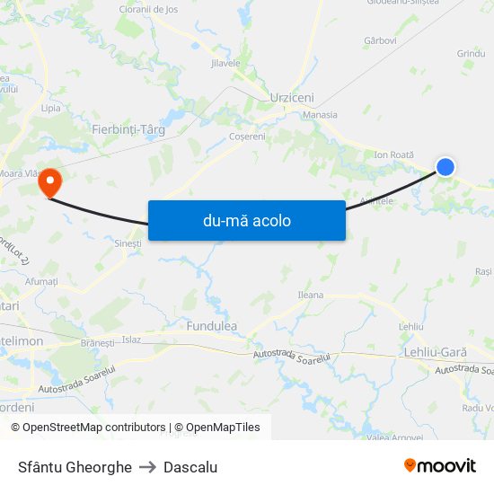 Harta de Sfântu Gheorghe către Dascalu