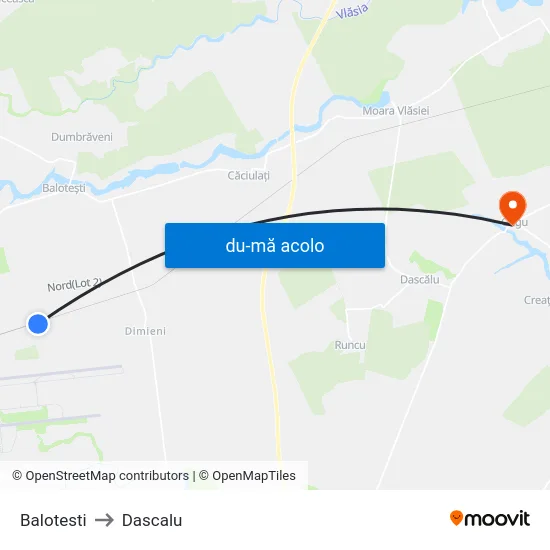 Harta de Balotesti către Dascalu