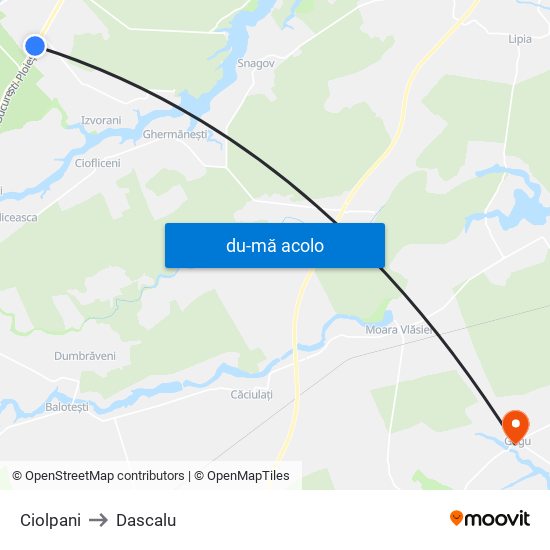 Harta de Ciolpani către Dascalu