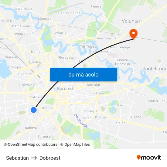 Harta de Sebastian către Dobroesti
