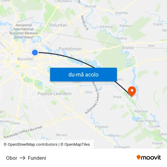 Harta de Obor către Fundeni
