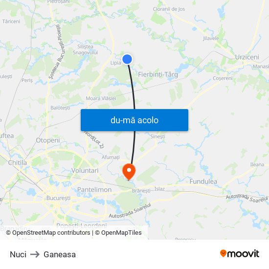 Harta de Nuci către Ganeasa