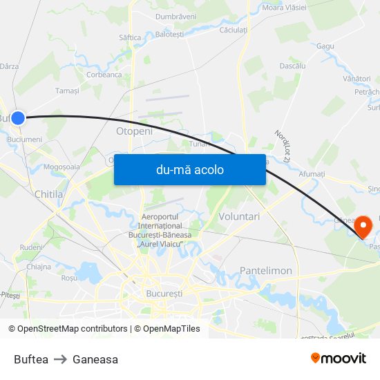 Harta de Buftea către Ganeasa