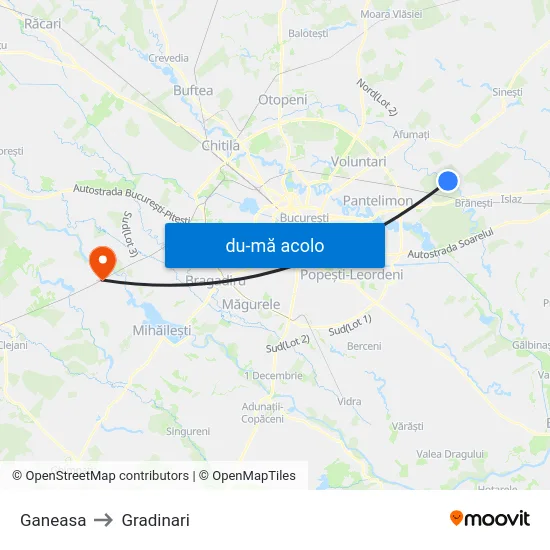 Harta de Ganeasa către Gradinari