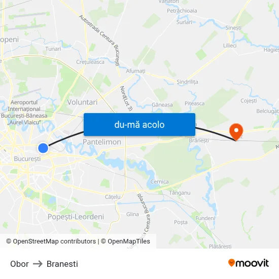 Harta de Obor către Branesti