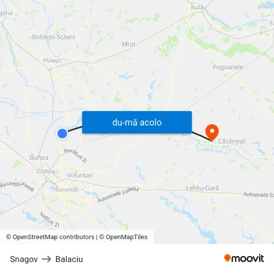 Harta de Snagov către Balaciu