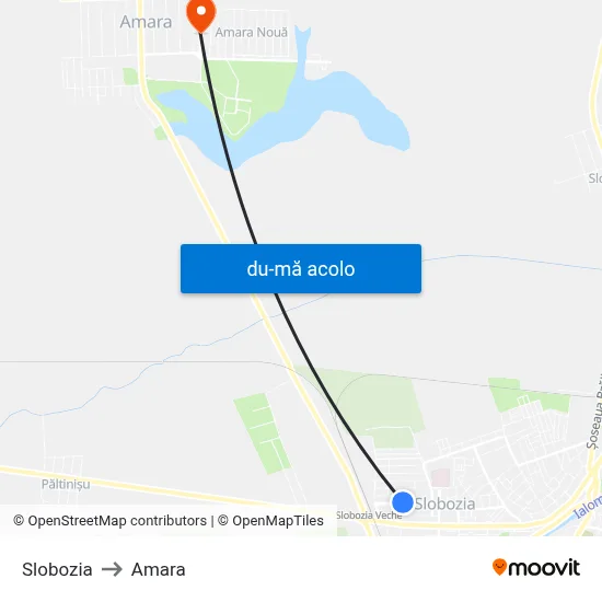 Harta de Slobozia către Amara