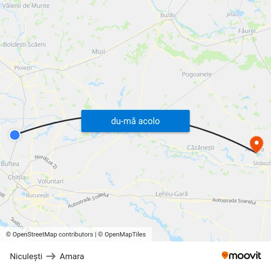 Harta de Niculești către Amara
