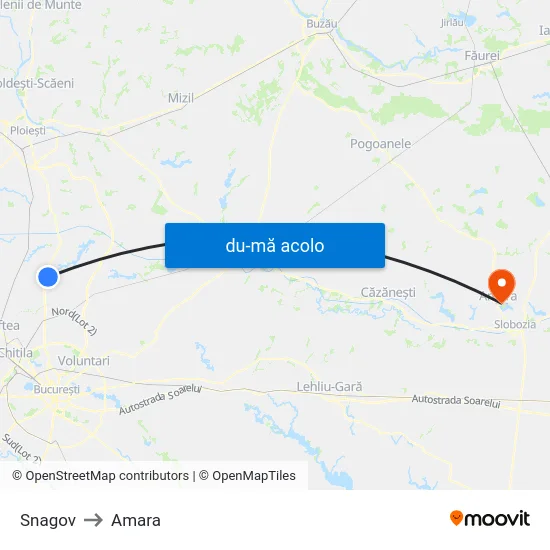 Harta de Snagov către Amara