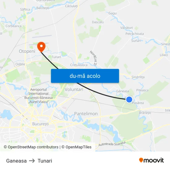 Harta de Ganeasa către Tunari