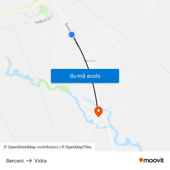 Harta de Berceni către Vidra