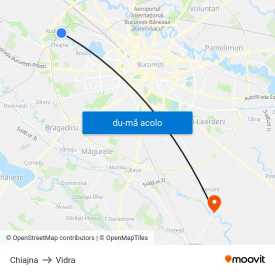 Harta de Chiajna către Vidra