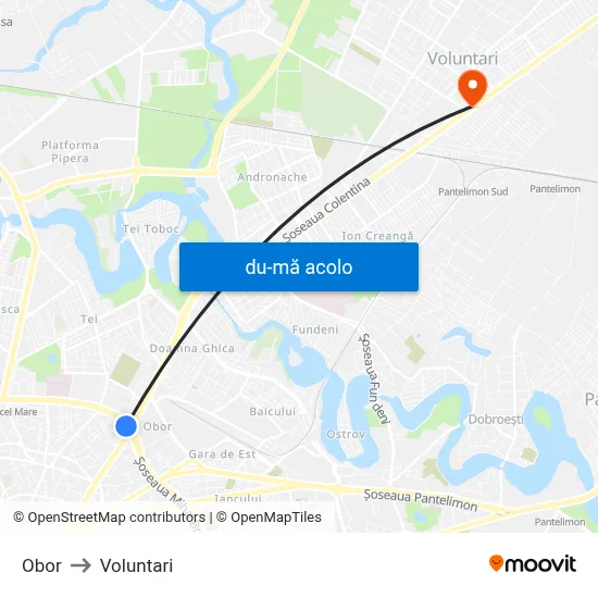 Harta de Obor către Voluntari