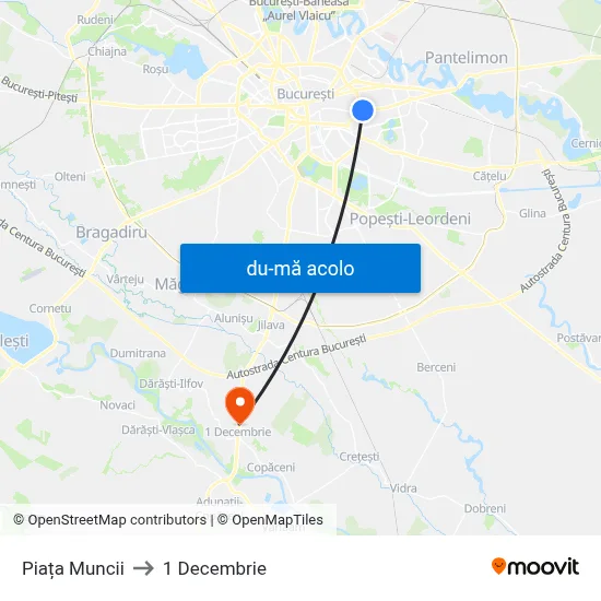 Harta de Piața Muncii către 1 Decembrie