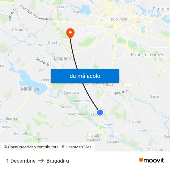 Harta de 1 Decembrie către Bragadiru