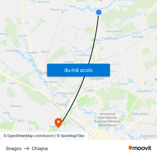 Harta de Snagov către Chiajna