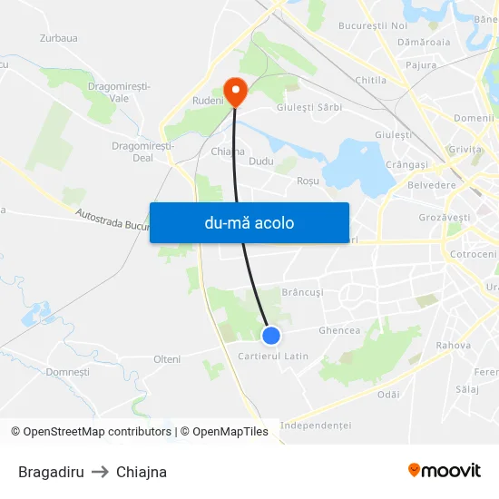 Harta de Bragadiru către Chiajna