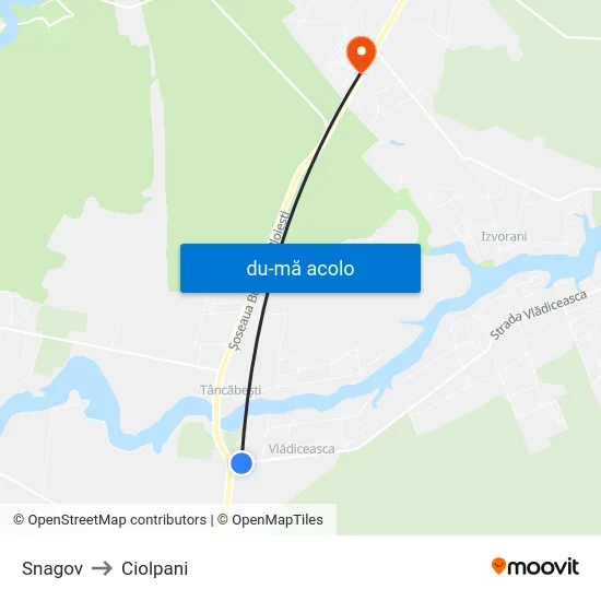 Harta de Snagov către Ciolpani