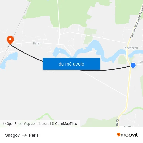 Harta de Snagov către Peris