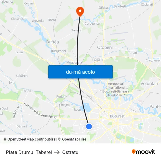 Harta de Piata Drumul Taberei către Ostratu