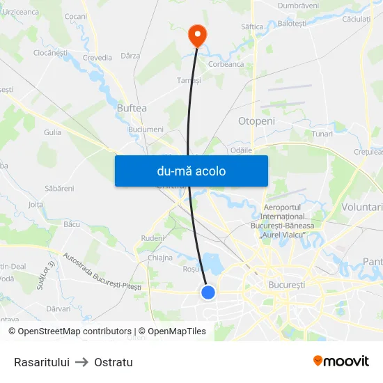 Harta de Rasaritului către Ostratu