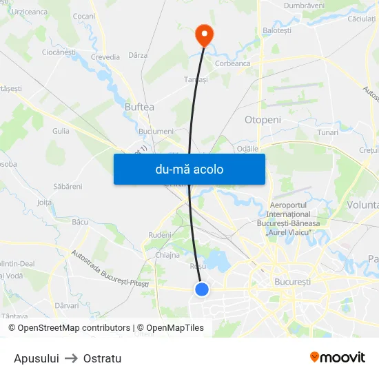 Harta de Apusului către Ostratu