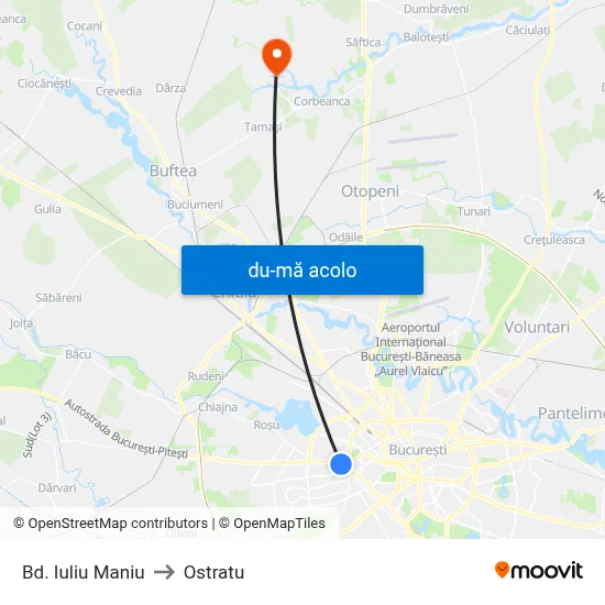 Harta de Bd. Iuliu Maniu către Ostratu