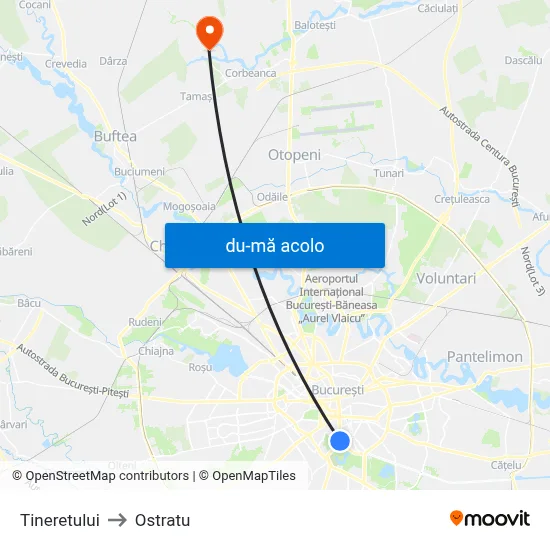 Harta de Tineretului către Ostratu
