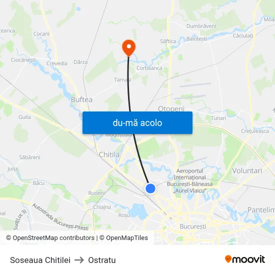 Harta de Soseaua Chitilei către Ostratu