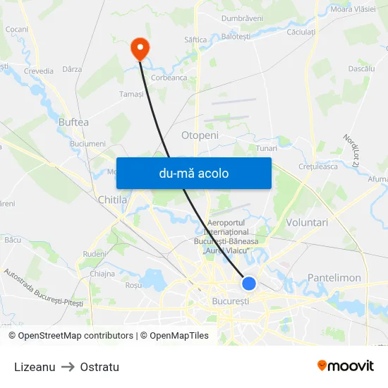 Harta de Lizeanu către Ostratu