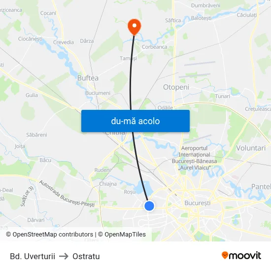 Harta de Bd. Uverturii către Ostratu