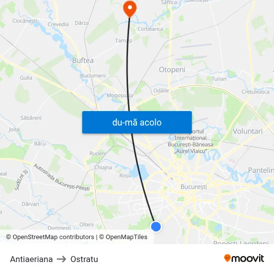 Harta de Antiaeriana către Ostratu