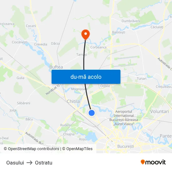 Harta de Oasului către Ostratu