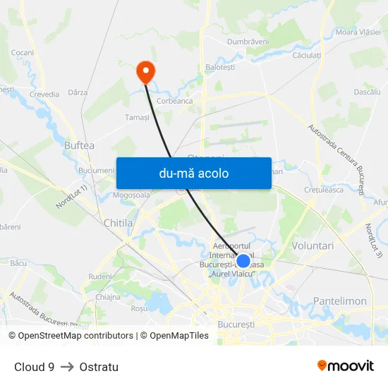 Harta de Cloud 9 către Ostratu