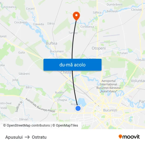 Harta de Apusului către Ostratu