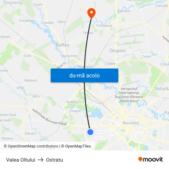 Harta de Valea Oltului către Ostratu