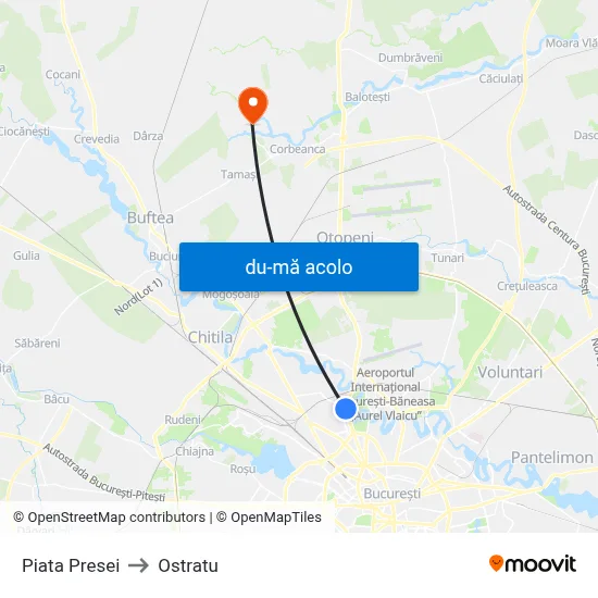 Harta de Piata Presei către Ostratu