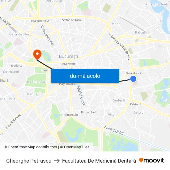 Harta de Gheorghe Petrascu către Facultatea De Medicină Dentară