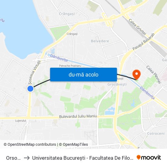 Harta de Orsova către Universitatea București - Facultatea De Filosofie