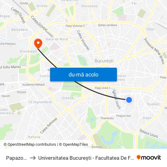 Harta de Papazoglu către Universitatea București - Facultatea De Filosofie
