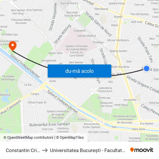Harta de Constantin Cristescu către Universitatea București - Facultatea De Filosofie