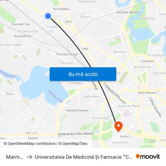 Harta de Marmurei către Universitatea De Medicină Și Farmacie ""Carol Davila""