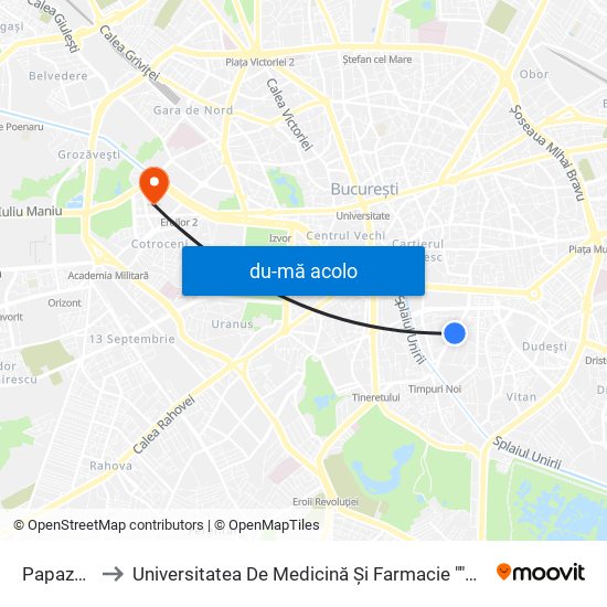 Harta de Papazoglu către Universitatea De Medicină Și Farmacie ""Carol Davila""