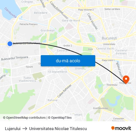 Harta de Lujerului către Universitatea Nicolae Titulescu