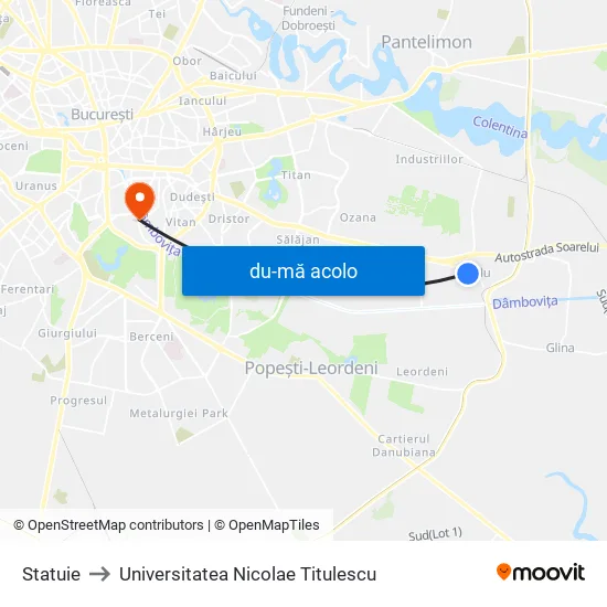 Harta de Statuie către Universitatea Nicolae Titulescu